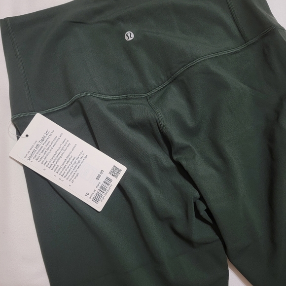Lululemon Unlimits Size 10 Rainforest Green - Picture 6 of 6